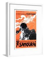 Seven Samurai, French Movie Poster, 1954-null-Framed Art Print