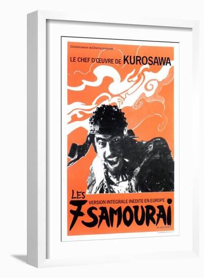 Seven Samurai, French Movie Poster, 1954-null-Framed Art Print