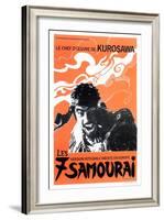 Seven Samurai, French Movie Poster, 1954-null-Framed Art Print