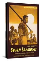 Seven Samurai, Italian Movie Poster, 1954-null-Stretched Canvas