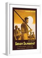 Seven Samurai, Italian Movie Poster, 1954-null-Framed Art Print