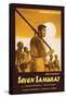 Seven Samurai, Italian Movie Poster, 1954-null-Framed Stretched Canvas