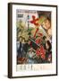 Seven Samurai, Japanese Movie Poster, 1954-null-Framed Art Print