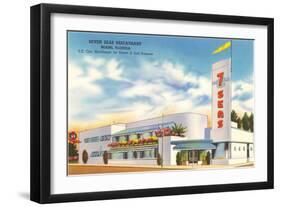 Seven Seas Restaurant, Miami, Florida-null-Framed Art Print