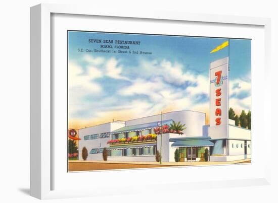 Seven Seas Restaurant, Miami, Florida-null-Framed Art Print