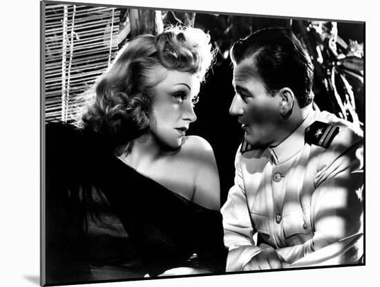 Seven Sinners, Marlene Dietrich, John Wayne, 1940-null-Mounted Photo