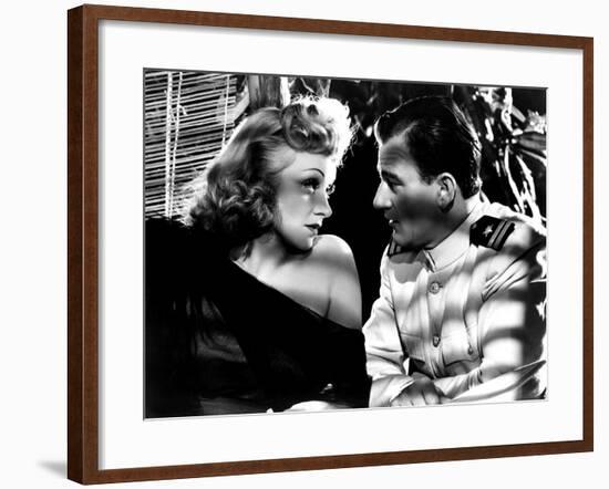 Seven Sinners, Marlene Dietrich, John Wayne, 1940-null-Framed Photo