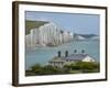 Seven Sisters Chalk Cliffs, Cuckmere Haven, Near Seaford, East Sussex, England-David Wall-Framed Photographic Print