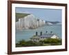 Seven Sisters Chalk Cliffs, Cuckmere Haven, Near Seaford, East Sussex, England-David Wall-Framed Photographic Print