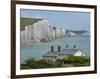 Seven Sisters Chalk Cliffs, Cuckmere Haven, Near Seaford, East Sussex, England-David Wall-Framed Photographic Print