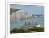 Seven Sisters Chalk Cliffs, Cuckmere Haven, Near Seaford, East Sussex, England-David Wall-Framed Photographic Print