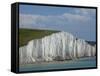 Seven Sisters Chalk Cliffs, Seen from Cuckmere Haven, Near Seaford, East Sussex, England-David Wall-Framed Stretched Canvas