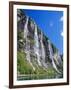 Seven Sisters Falls as Seen from Ferry, Geiranger Fjord, Norway, Europe-Anthony Waltham-Framed Photographic Print