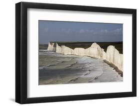 Seven Sisters from Birling Gap, South Downs National Park, East Sussex, England, United Kingdom-Rolf Richardson-Framed Photographic Print