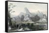 Seven Star Mountains-Thomas Allom-Framed Stretched Canvas