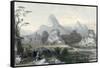 Seven Star Mountains-Thomas Allom-Framed Stretched Canvas