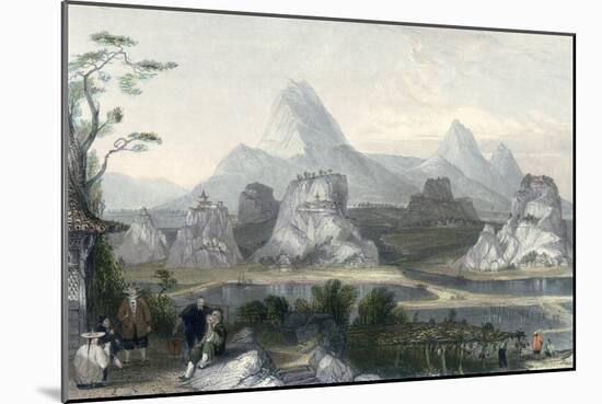 Seven Star Mountains-Thomas Allom-Mounted Art Print