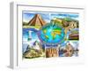 Seven Wonders of the World-Adrian Chesterman-Framed Art Print