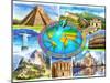 Seven Wonders of the World-Adrian Chesterman-Mounted Art Print