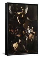 Seven Works of Mercy-Caravaggio-Framed Stretched Canvas