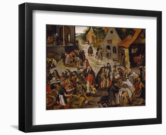 Seven Works of Mercy-Pieter Brueghel the Younger-Framed Giclee Print