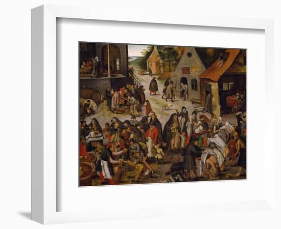 Seven Works of Mercy-Pieter Brueghel the Younger-Framed Giclee Print