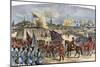 Seven Years' War (1756-1763). Episode of the French Indian War between Great Britain and France in-null-Mounted Giclee Print