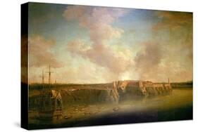 Seven Years' War (1756-1763): Invasion of Havana, 1762, Attack on Morro Castle (Cuba) on July 30. O-Dominic Serres-Stretched Canvas