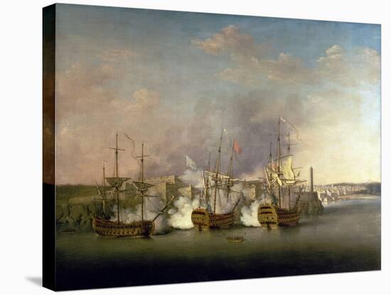 Seven Years' War (1756-1763): the Bombing of Morro Castle (Cuba) on July 1, 1762, an Interpretation-Richard Paton-Stretched Canvas