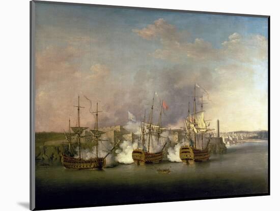 Seven Years' War (1756-1763): the Bombing of Morro Castle (Cuba) on July 1, 1762, an Interpretation-Richard Paton-Mounted Giclee Print