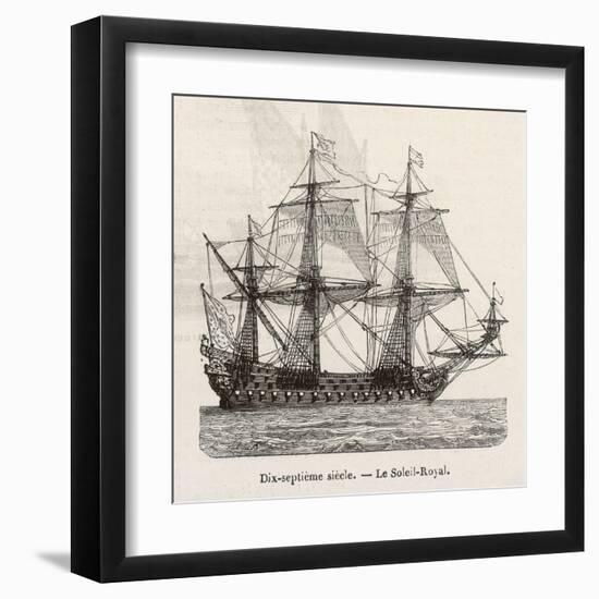 Seventeenth Century French Warship-Morel-fatio-Framed Art Print