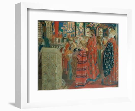 Seventeenth Century Russian Women at Church, 1899-Andrei Petrovich Ryabushkin-Framed Giclee Print