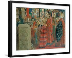 Seventeenth Century Russian Women at Church, 1899-Andrei Petrovich Ryabushkin-Framed Giclee Print