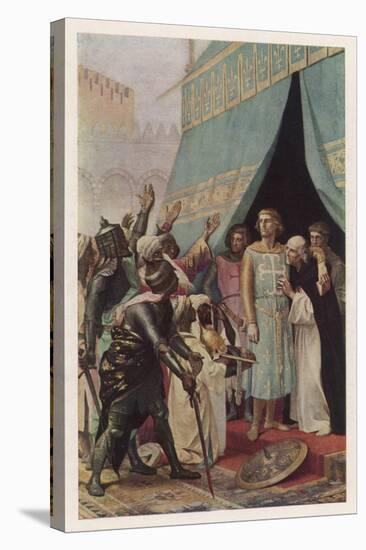 Seventh Crusade Louis Ix King of France Invades the Holy Land But is Taken Prisoner at Mansourah-Alexandre Cabanel-Stretched Canvas