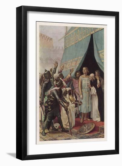 Seventh Crusade Louis Ix King of France Invades the Holy Land But is Taken Prisoner at Mansourah-Alexandre Cabanel-Framed Art Print