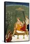 Seventh Incarnation of Vishnu as Rama-Chandra: Rama and Sita Reunited-null-Framed Stretched Canvas