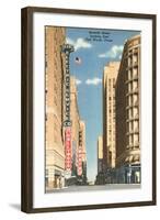 Seventh Street, Fort Worth, Texas-null-Framed Art Print