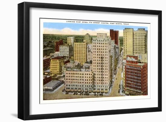 Seventh Street, Fort Worth, Texas-null-Framed Art Print