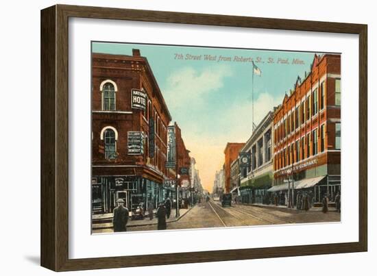 Seventh Street, St. Paul, Minnesota-null-Framed Art Print