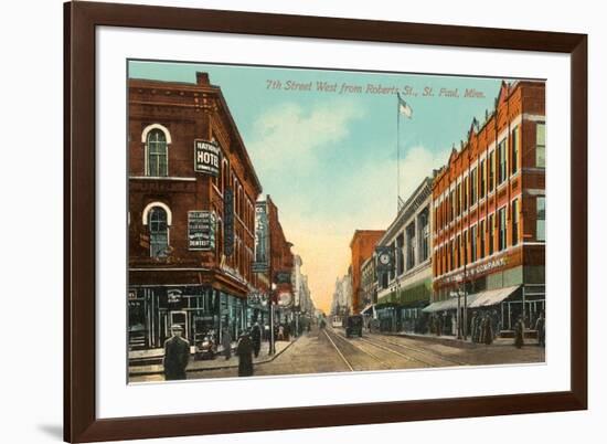 Seventh Street, St. Paul, Minnesota-null-Framed Premium Giclee Print