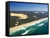 Seventy Five Mile Beach, Fraser Island, Queensland, Australia-David Wall-Framed Stretched Canvas