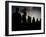 Several Africans Immigrants Chat at Sunset Outside of the Holding Centre for Immigrants-null-Framed Photographic Print