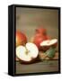 Several Apples, One Halved-Uwe Bender-Framed Stretched Canvas