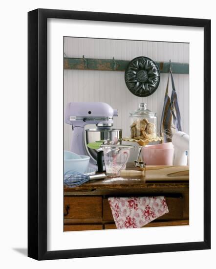 Several Baking Utensils on a Table-Alexandra Grablewski-Framed Premium Photographic Print