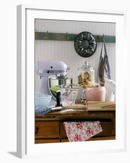 Several Baking Utensils on a Table-Alexandra Grablewski-Framed Photographic Print