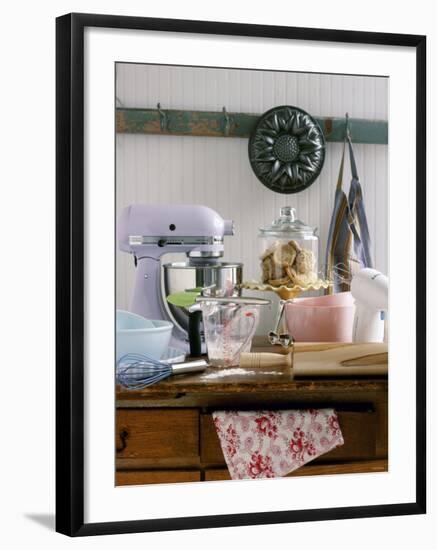 Several Baking Utensils on a Table-Alexandra Grablewski-Framed Photographic Print