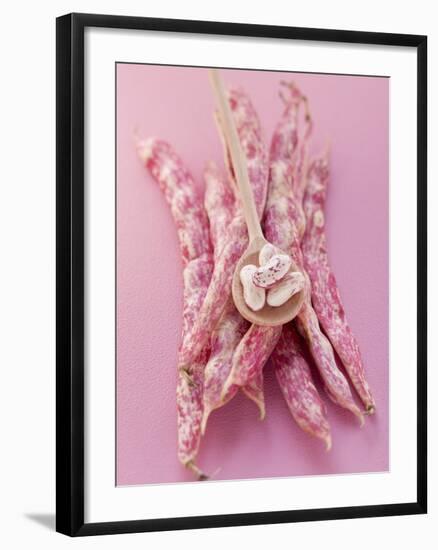 Several Borlotti Beans-null-Framed Photographic Print