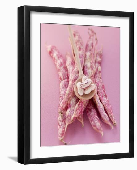 Several Borlotti Beans-null-Framed Photographic Print