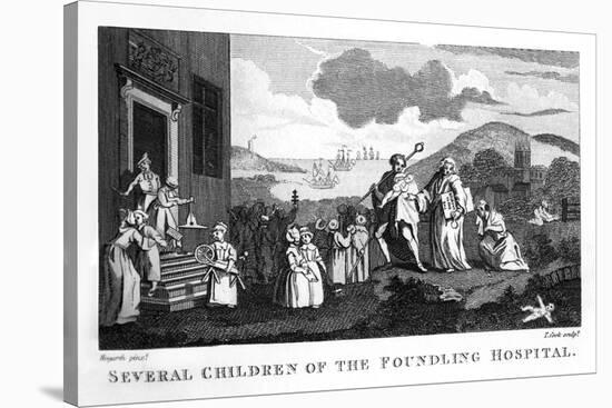 Several children of the Foundling Hospital, 1810-William Hogarth-Stretched Canvas