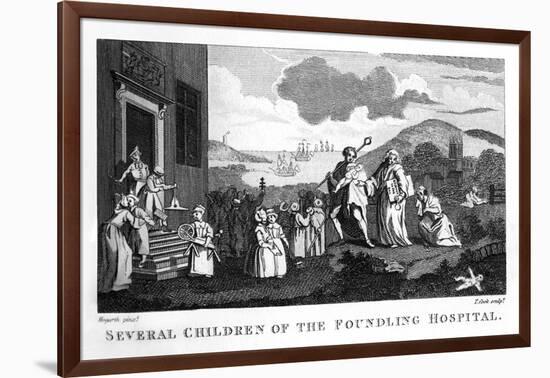 Several children of the Foundling Hospital, 1810-William Hogarth-Framed Giclee Print